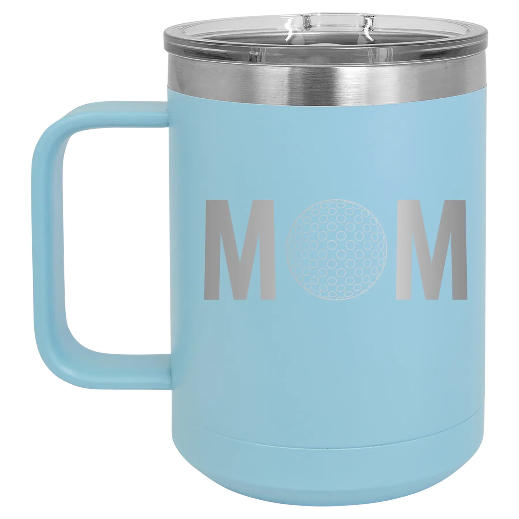 Mom Golf 15 oz Mug | Light Blue