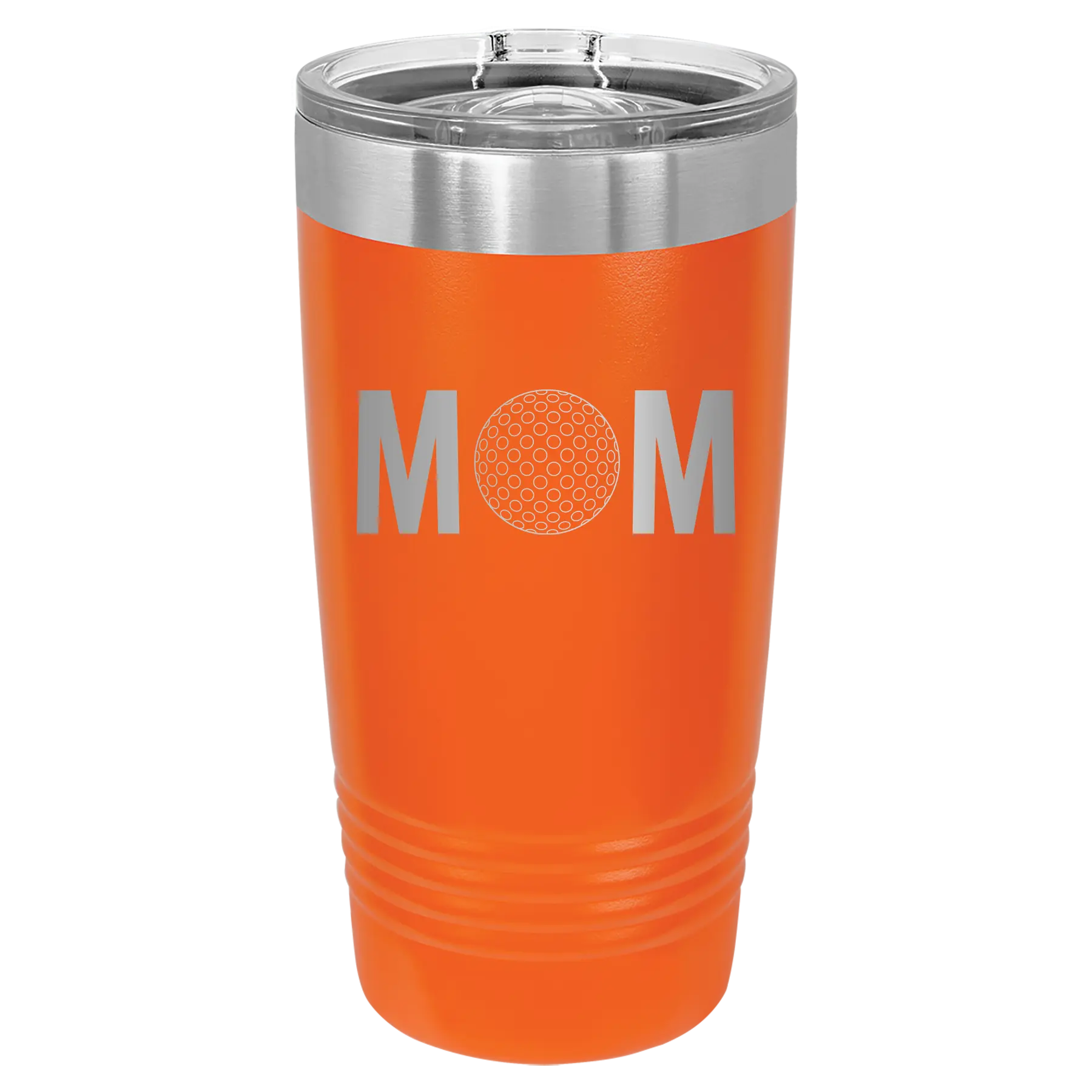 Mom Golf 20 oz Tumbler | Orange