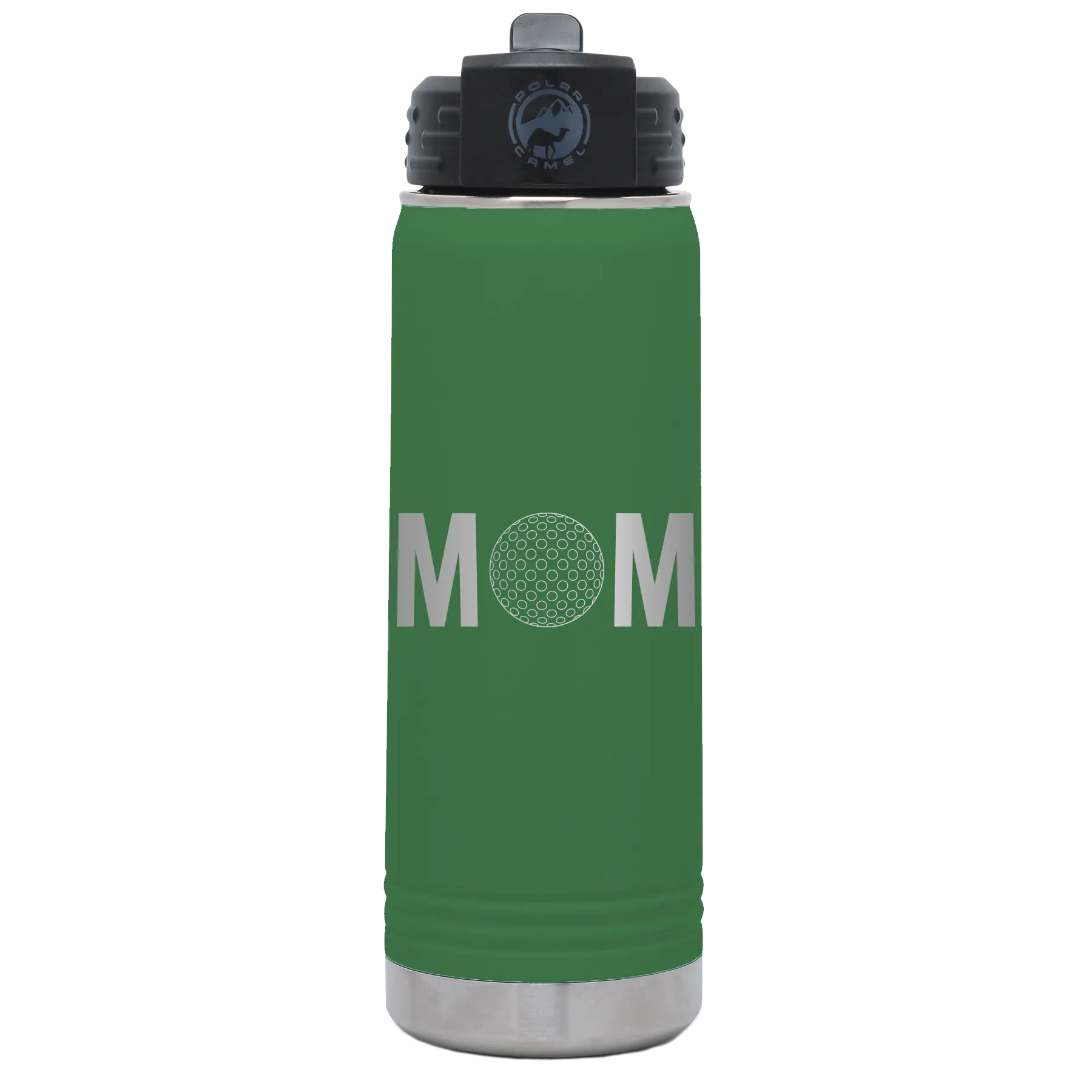 Mom Golf 20 oz Water Bottle | Green