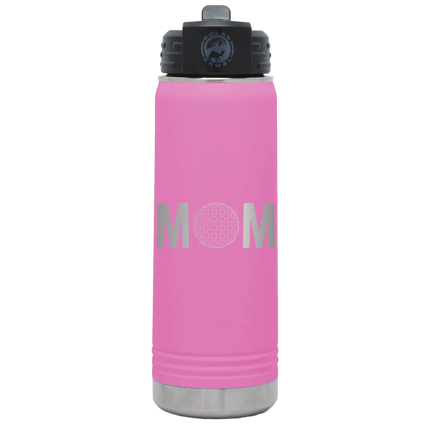 Mom Golf 20 oz Water Bottle | Light Purple