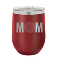 Mom Golf Wine Cup | Maroon