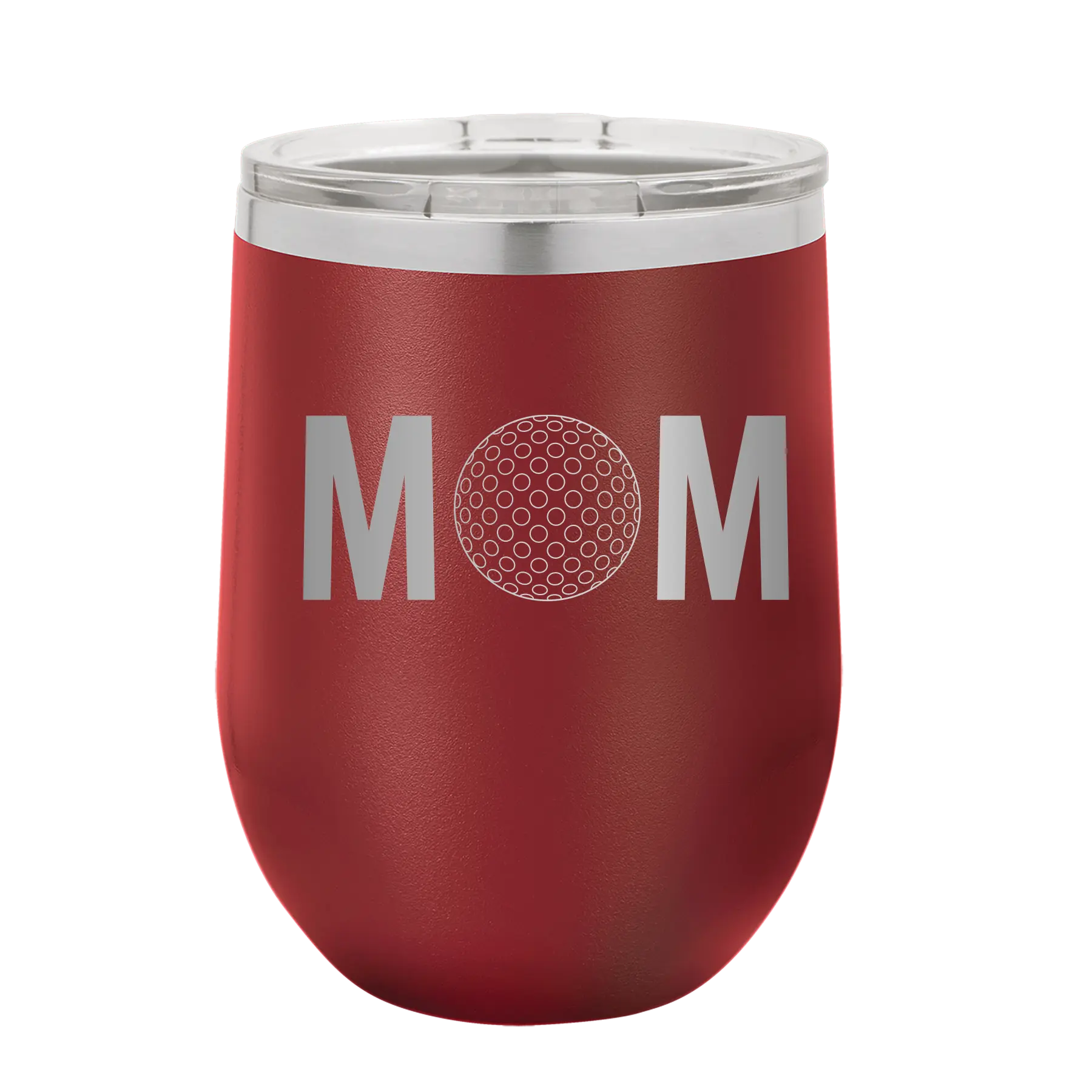 Mom Golf Wine Cup | Maroon