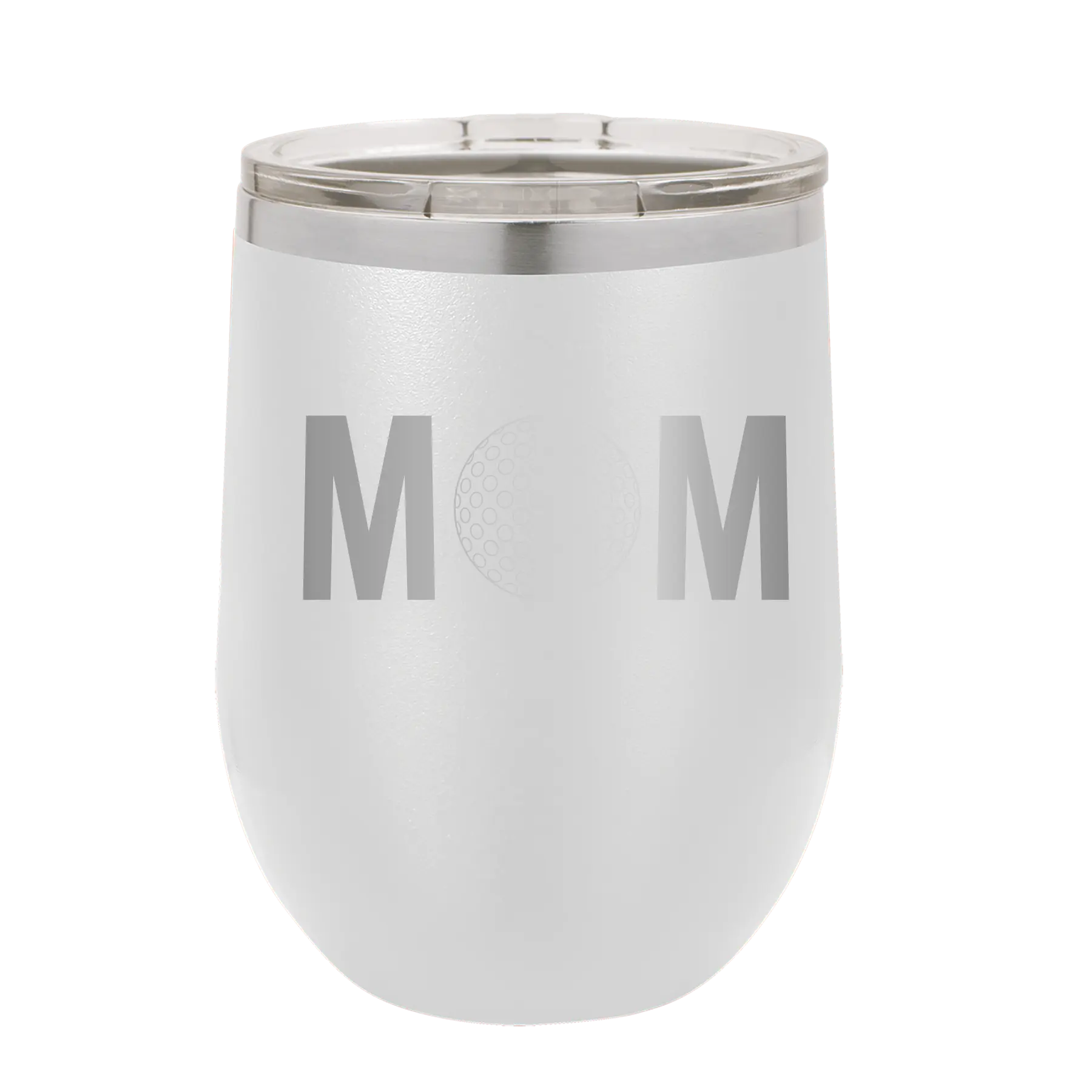 Mom Golf Wine Cup | White