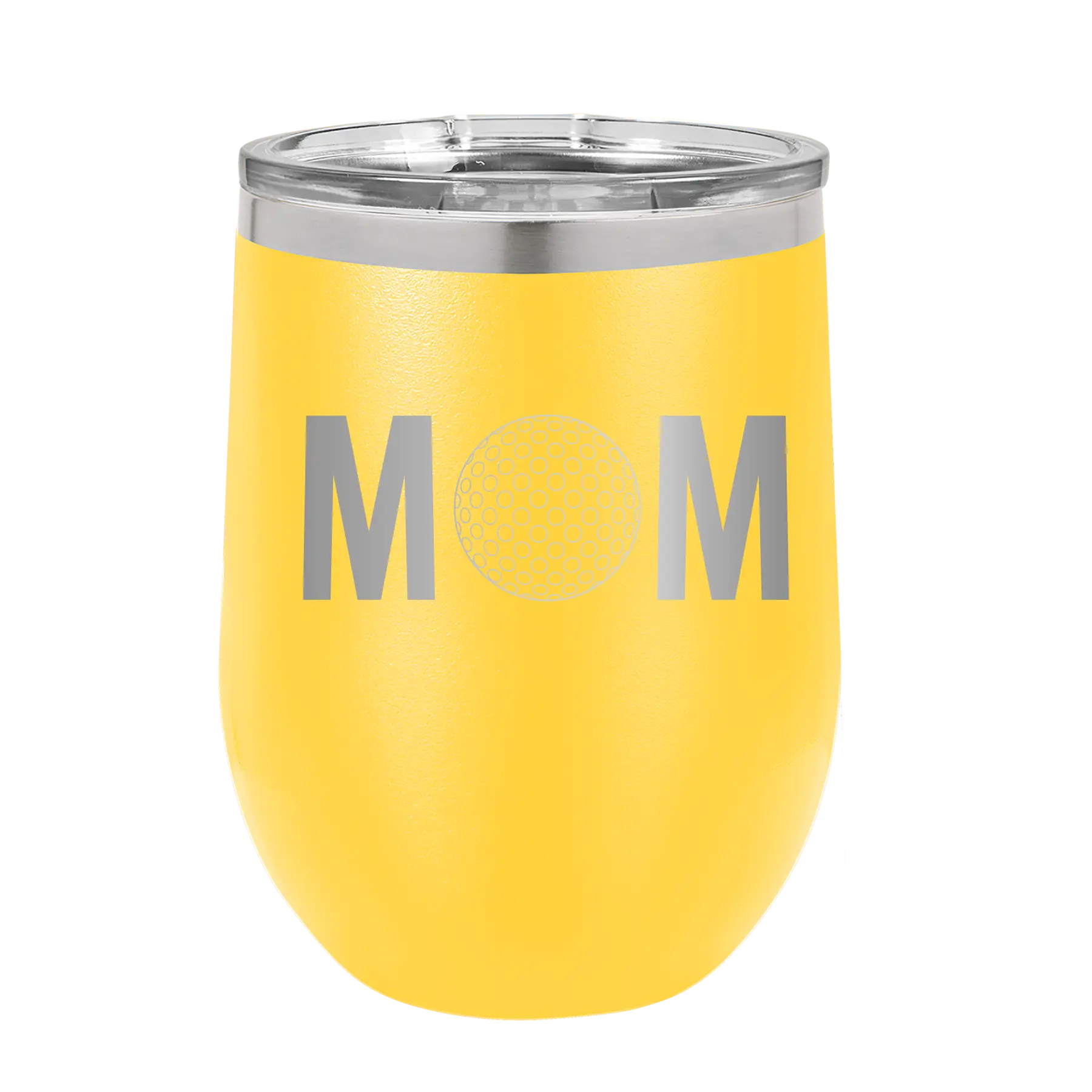 Mom Golf Wine Cup | Yellow