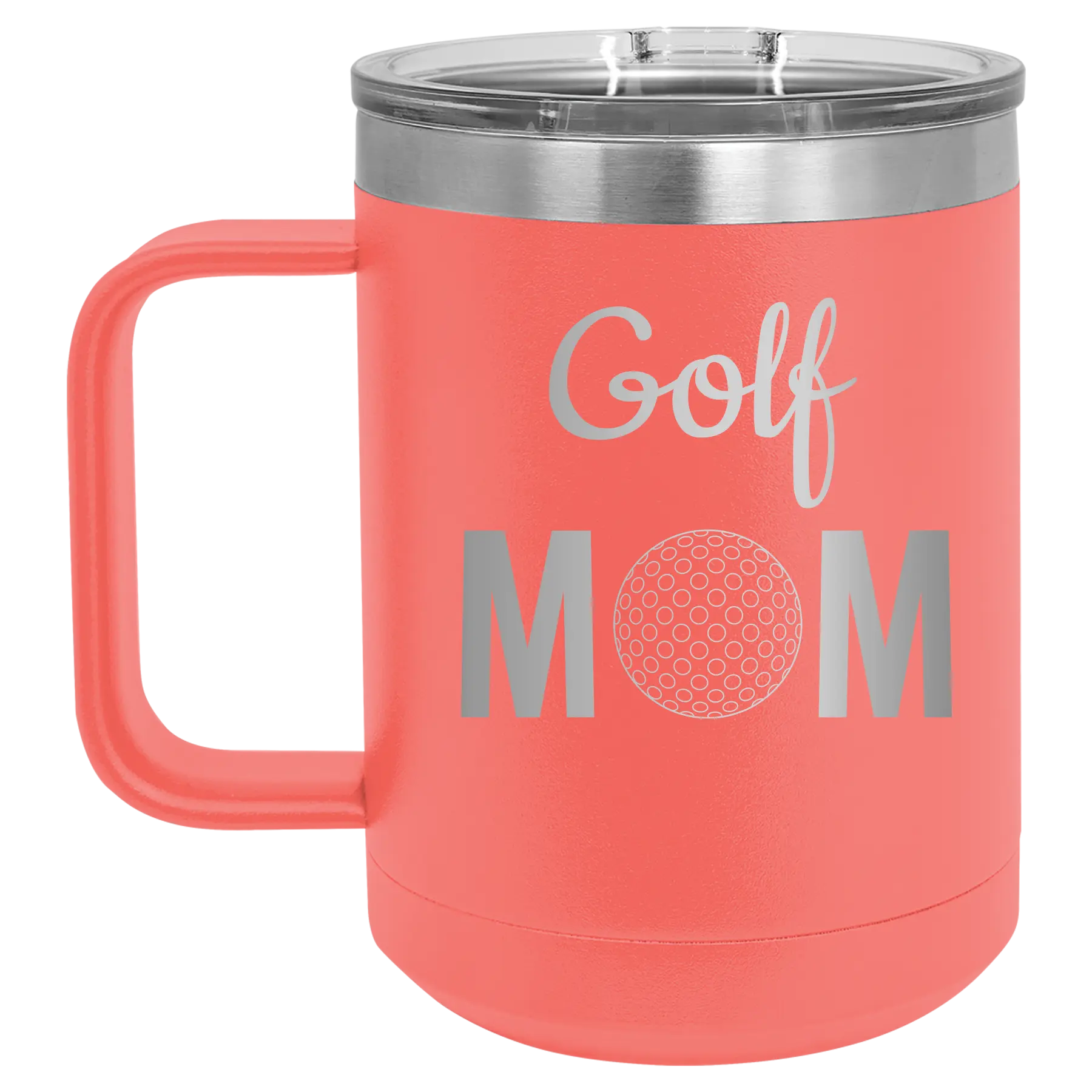 Mom Golf2 15 oz Mug | Coral