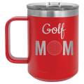 Mom Golf2 15 oz Mug | Red