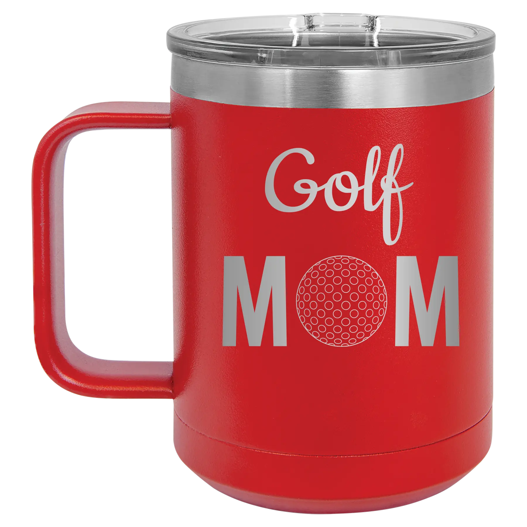 Mom Golf2 15 oz Mug | Red
