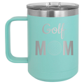 Mom Golf2 15 oz Mug | Teal
