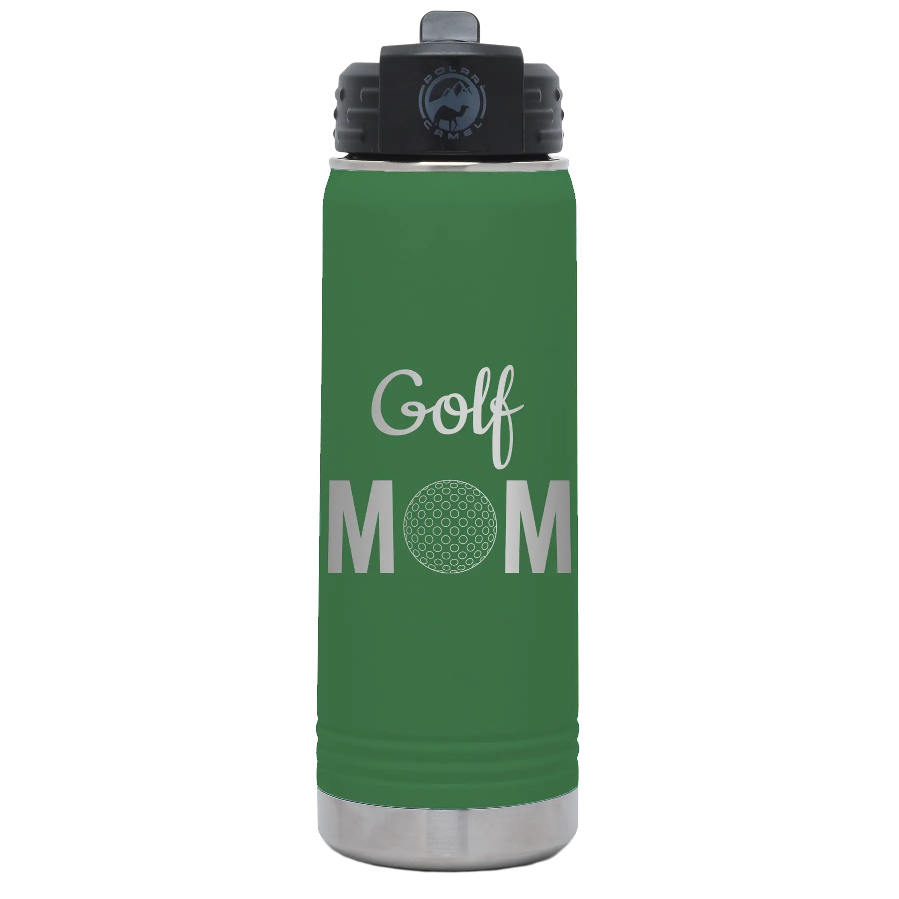Mom Golf2 20 oz Water Bottle | Green