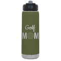 Mom Golf2 20 oz Water Bottle | Olive Green
