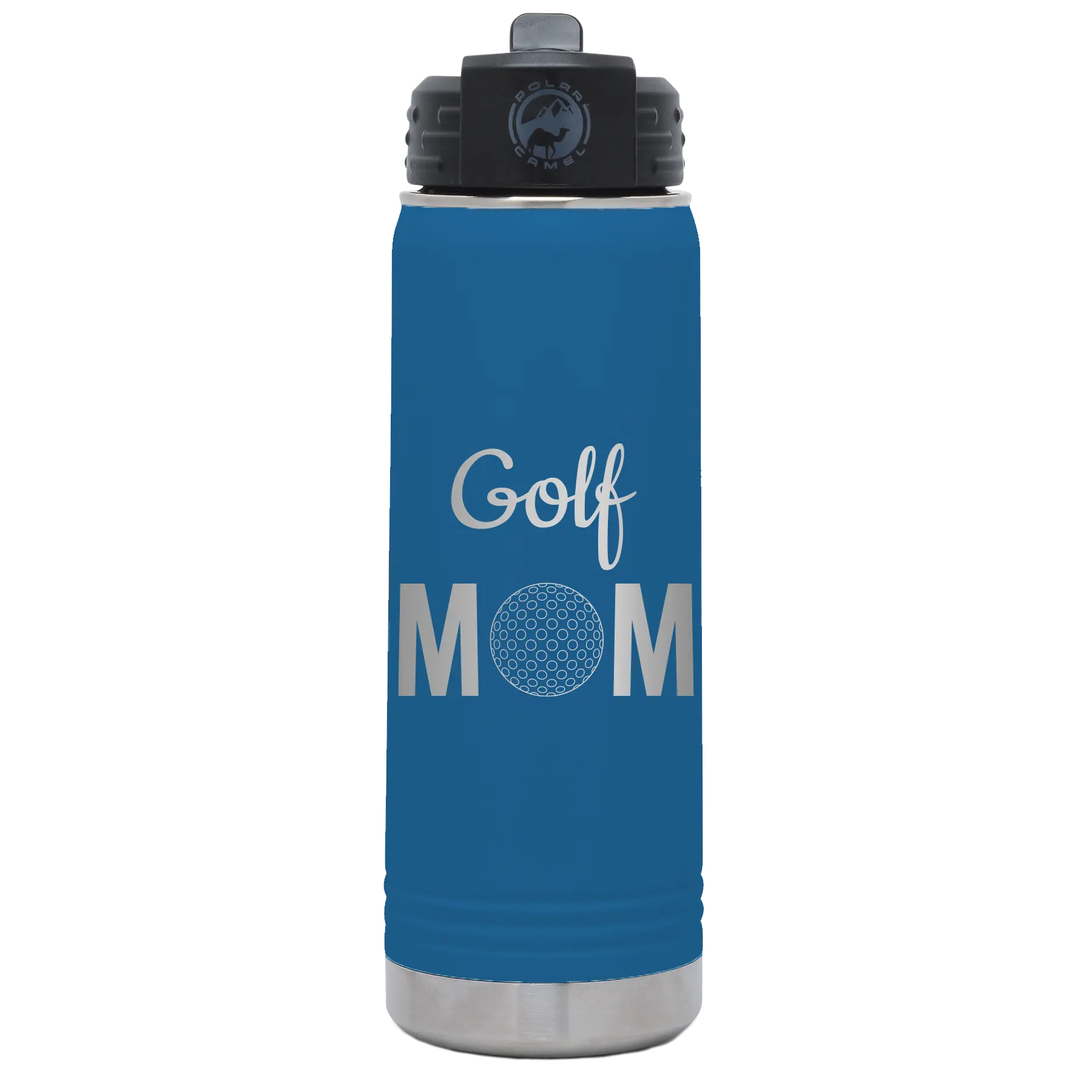Mom Golf2 20 oz Water Bottle | Royal Blue