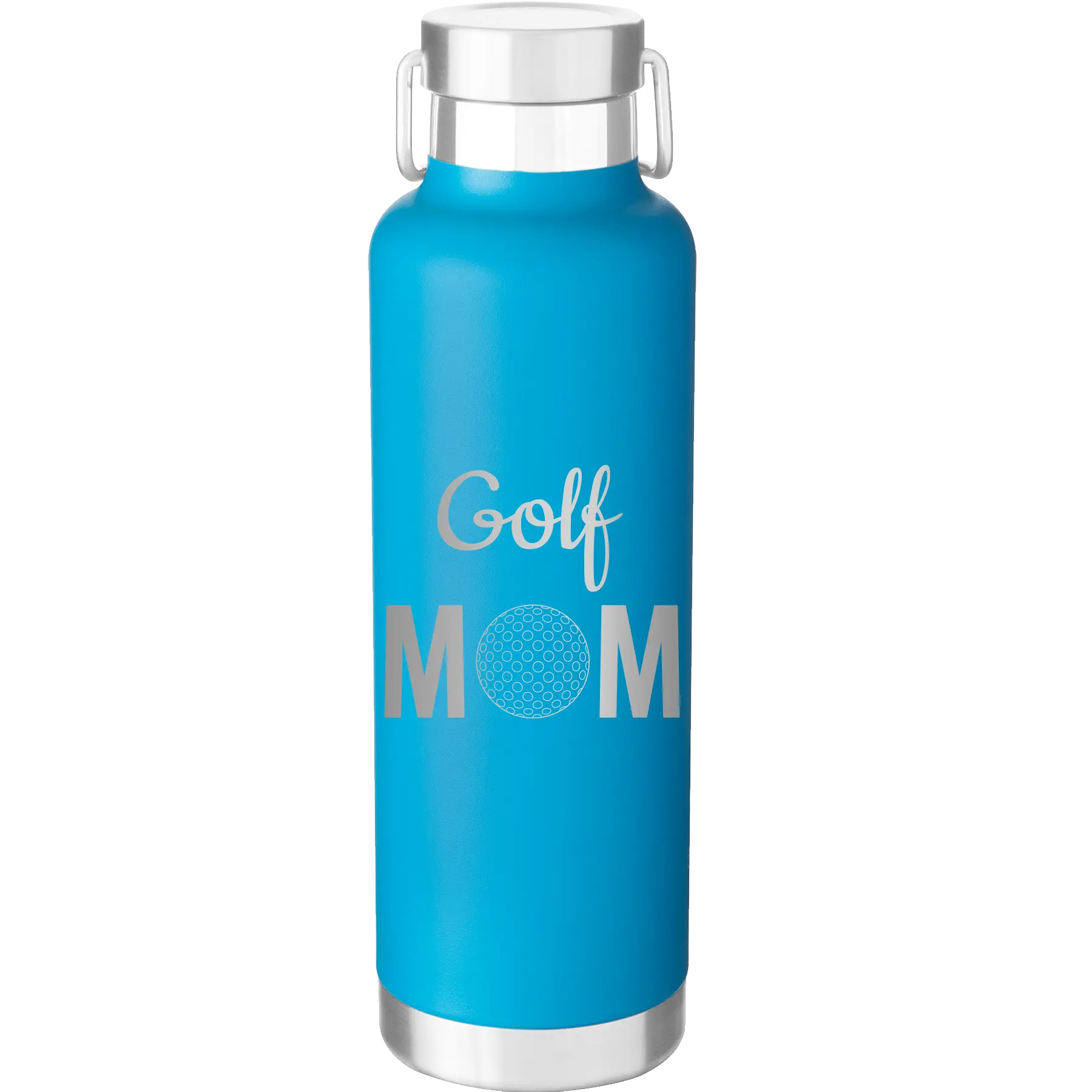 Mom Golf2 24 oz Water Bottle | Aqua