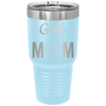 Mom Golf2 30 oz Tumbler | Light Blue