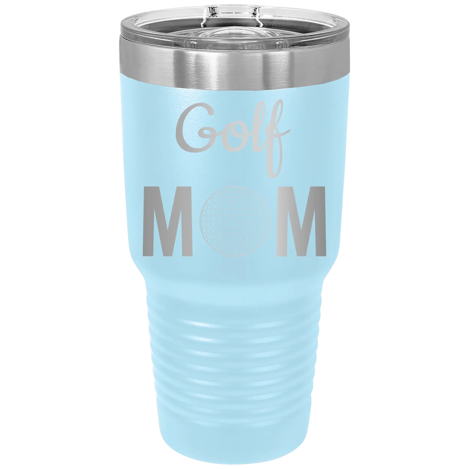 Mom Golf2 30 oz Tumbler | Light Blue