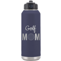Mom Golf2 32 oz Water Bottle | Navy