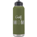 Mom Golf2 32 oz Water Bottle | Olive Green