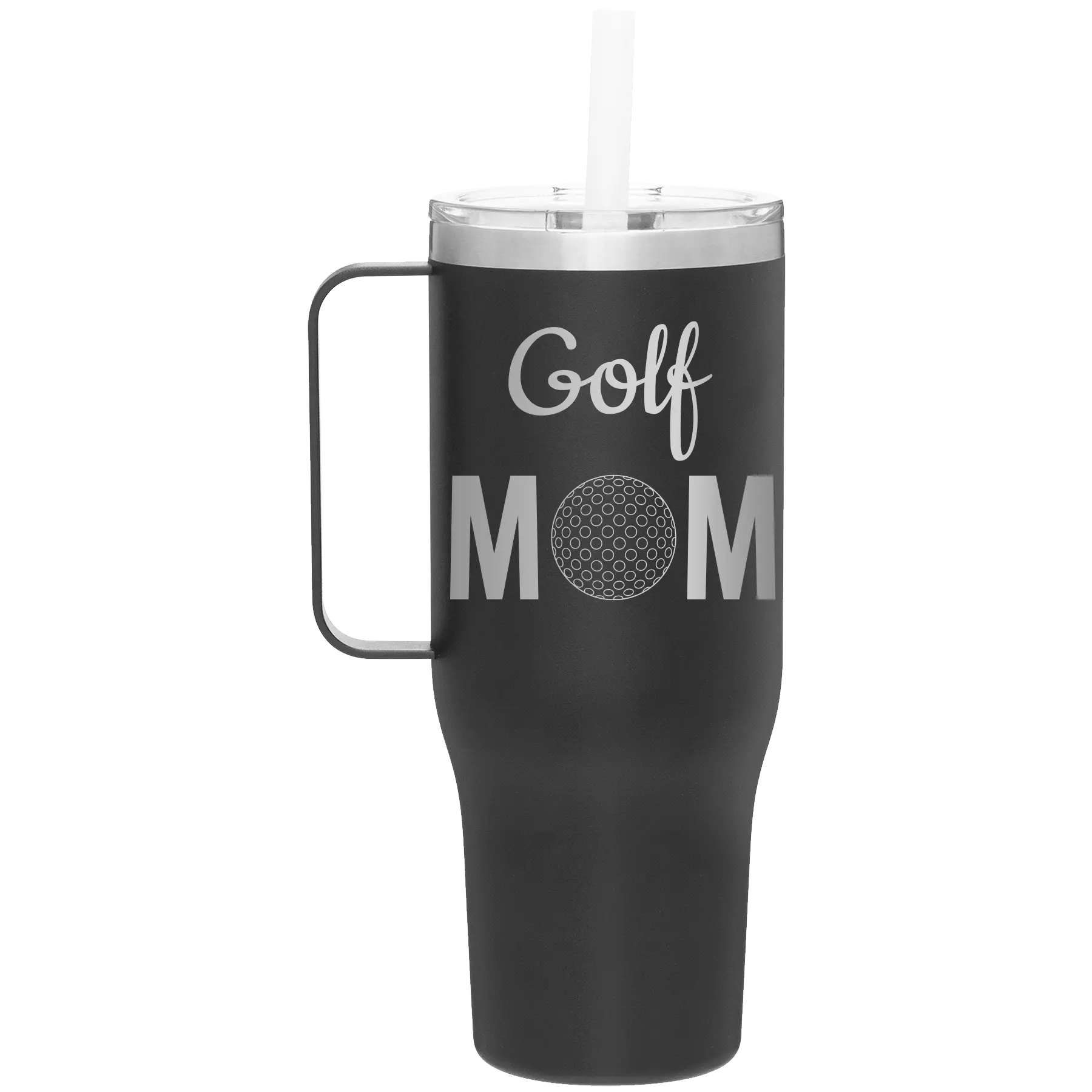 Mom Golf2 40 oz Tumbler Mug | Black