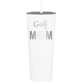 Mom Golf2 20.9 oz Tumbler | White