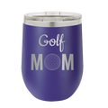 Mom Golf2 Wine Cup | Purple