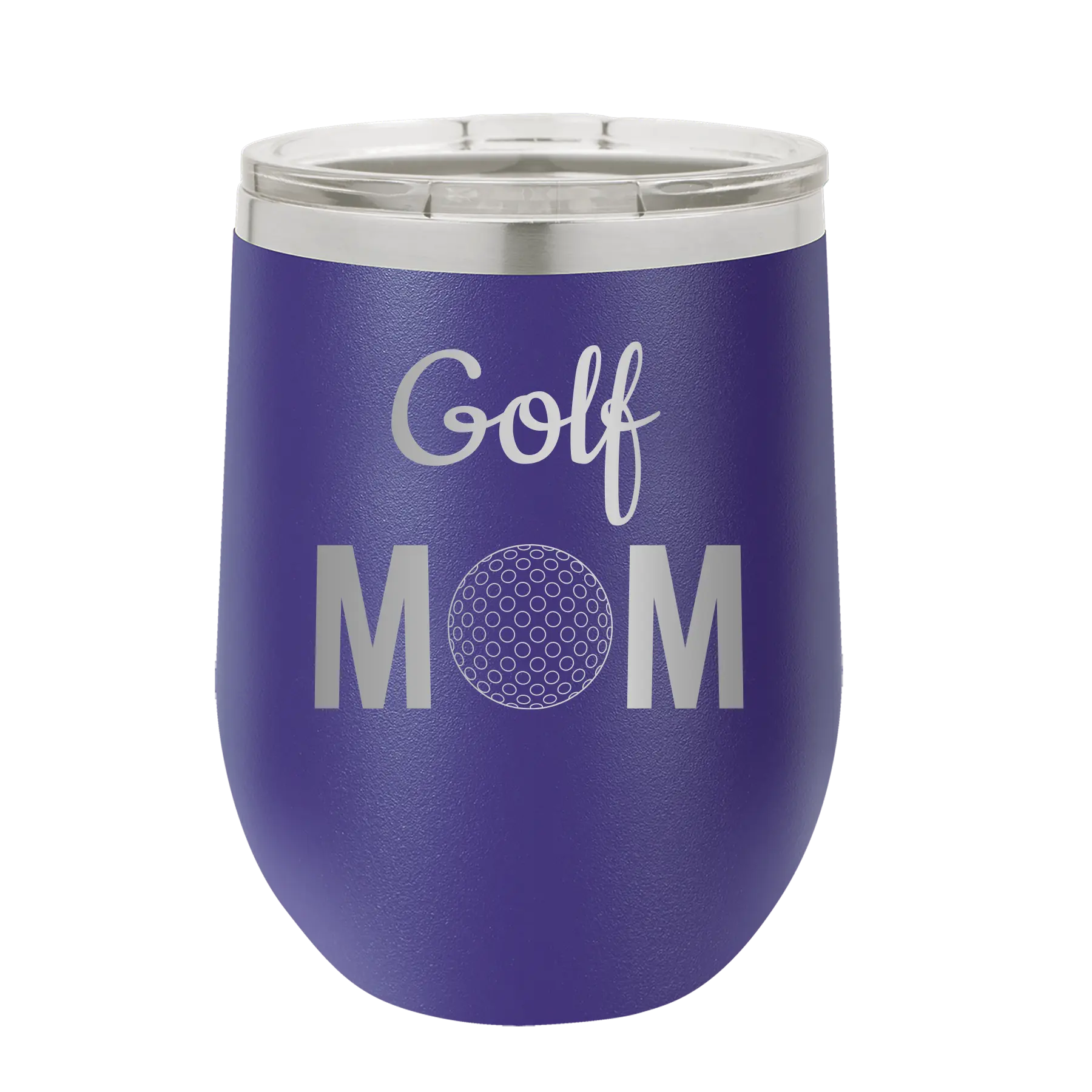 Mom Golf2 Wine Cup | Purple