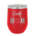 Mom Golf2 Wine Cup | Red