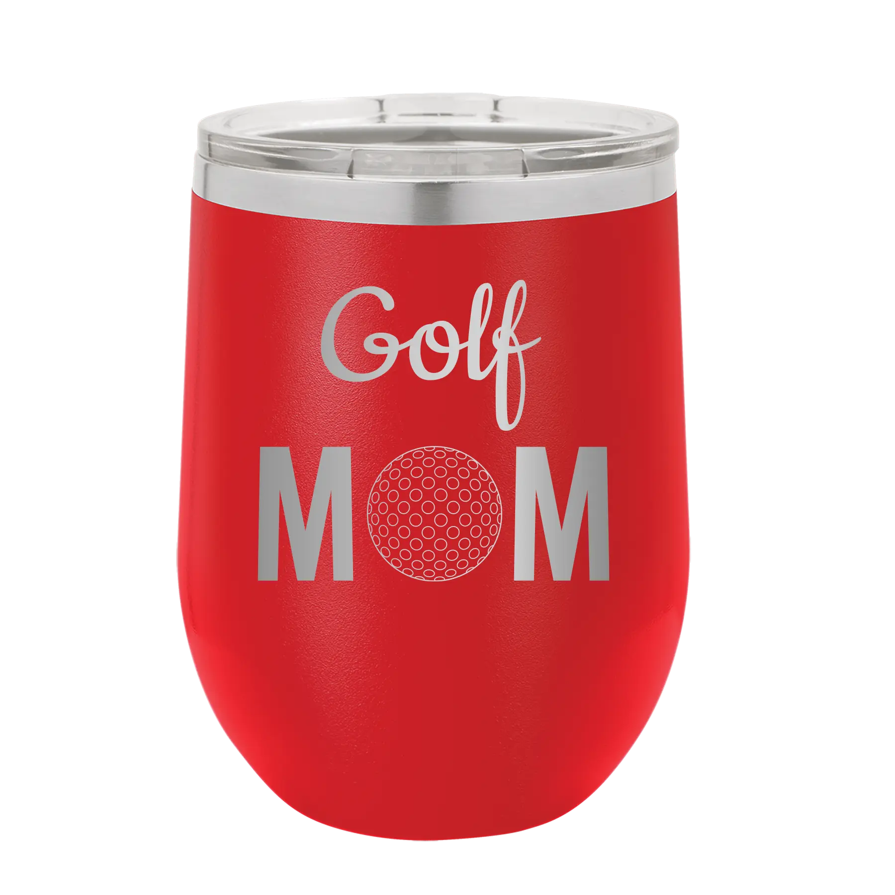 Mom Golf2 Wine Cup | Red