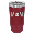 Mom Hockey 20 oz Tumbler | Maroon