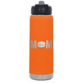 Mom Hockey 20 oz Water Bottle | Orange