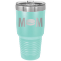 Mom Hockey 30 oz Tumbler | Teal
