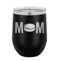 Mom Hockey Wine Cup | Black