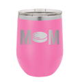 Mom Hockey Wine Cup | Pink