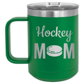Mom Hockey2 15 oz Mug | Green