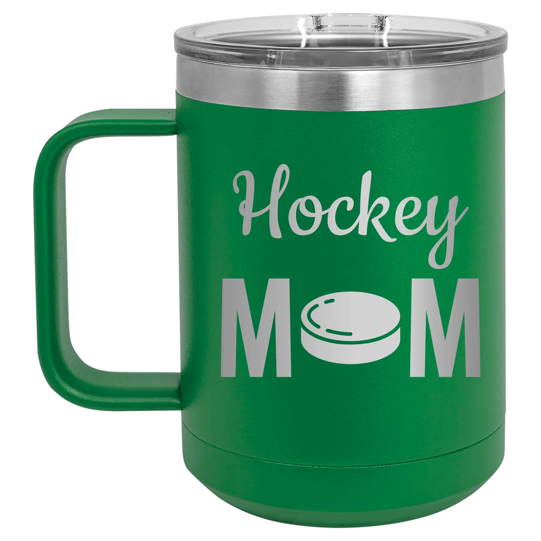 Mom Hockey2 15 oz Mug | Green