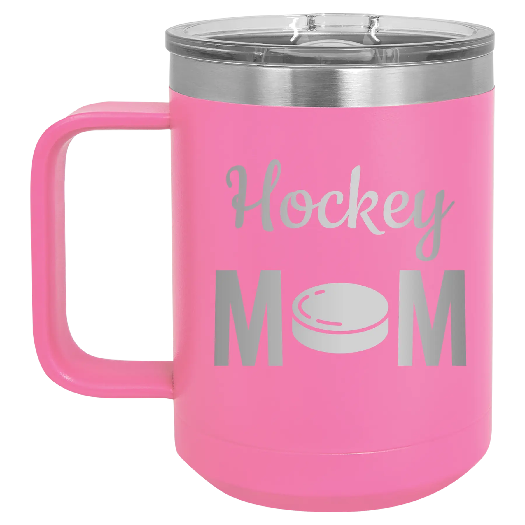 Mom Hockey2 15 oz Mug | Pink