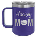 Mom Hockey2 15 oz Mug | Purple