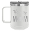 Mom Hockey2 15 oz Mug | White