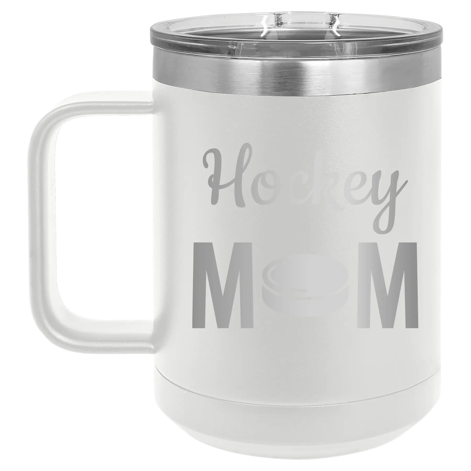 Mom Hockey2 15 oz Mug | White