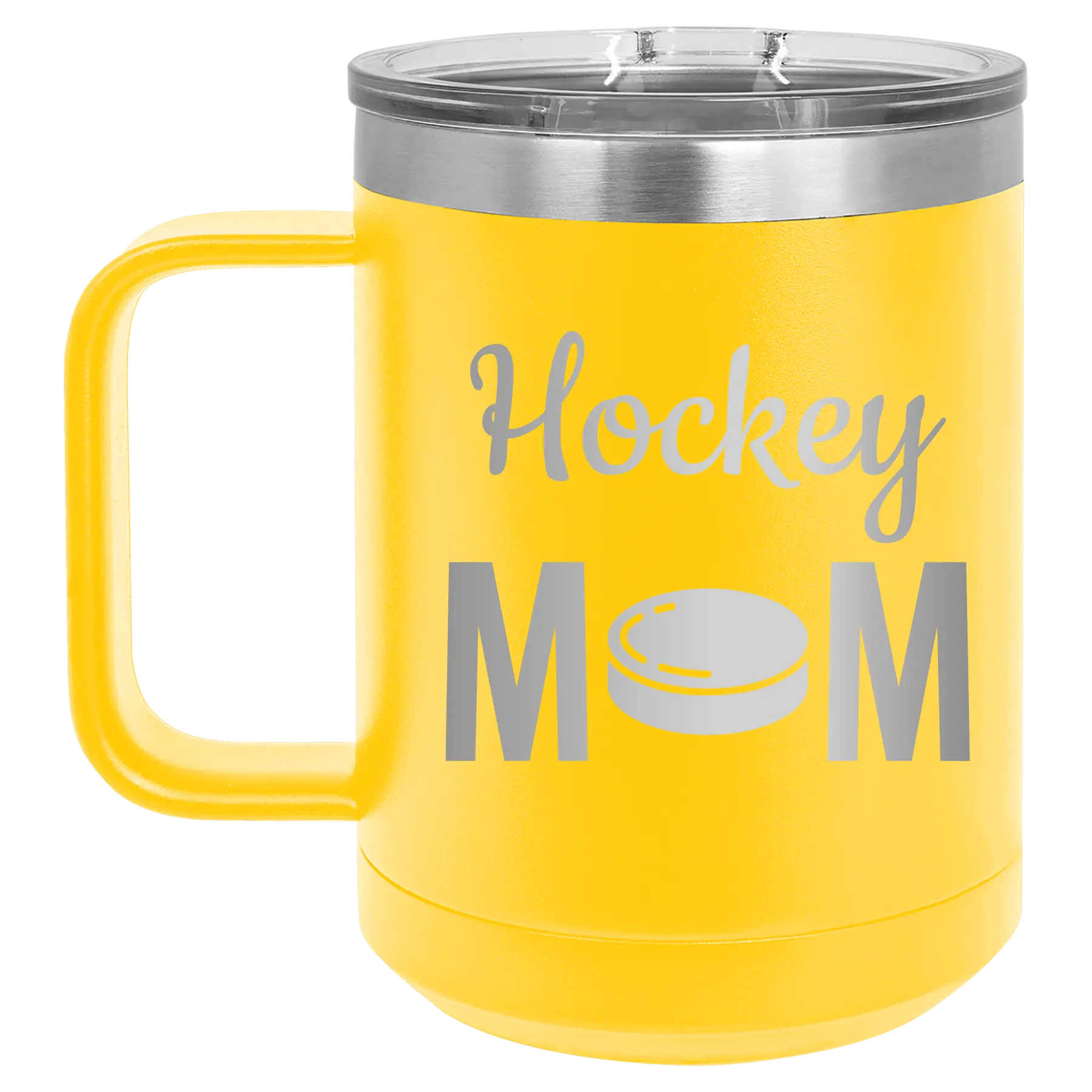Mom Hockey2 15 oz Mug | Yellow