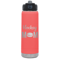 Mom Hockey2 20 oz Water Bottle | Coral