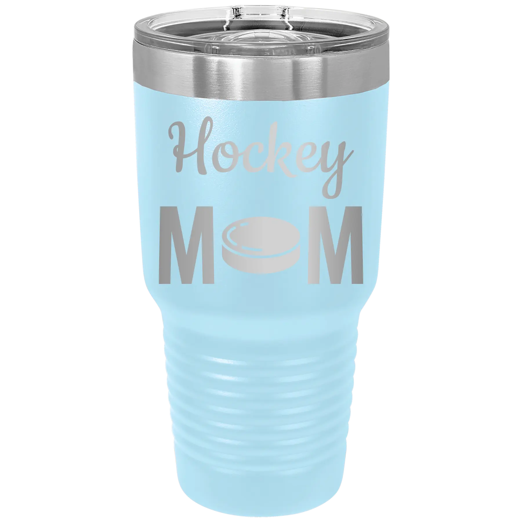 Mom Hockey2 30 oz Tumbler | Light Blue