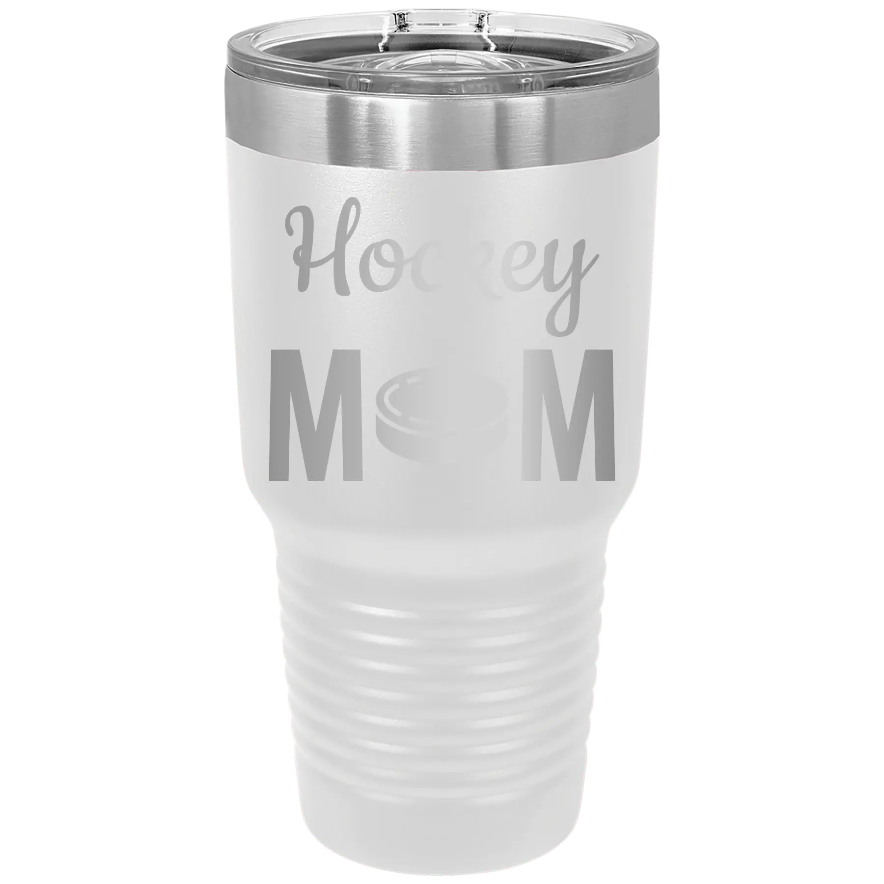 Mom Hockey2 30 oz Tumbler | White