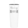 Mom Hockey2 20.9 oz Tumbler | White
