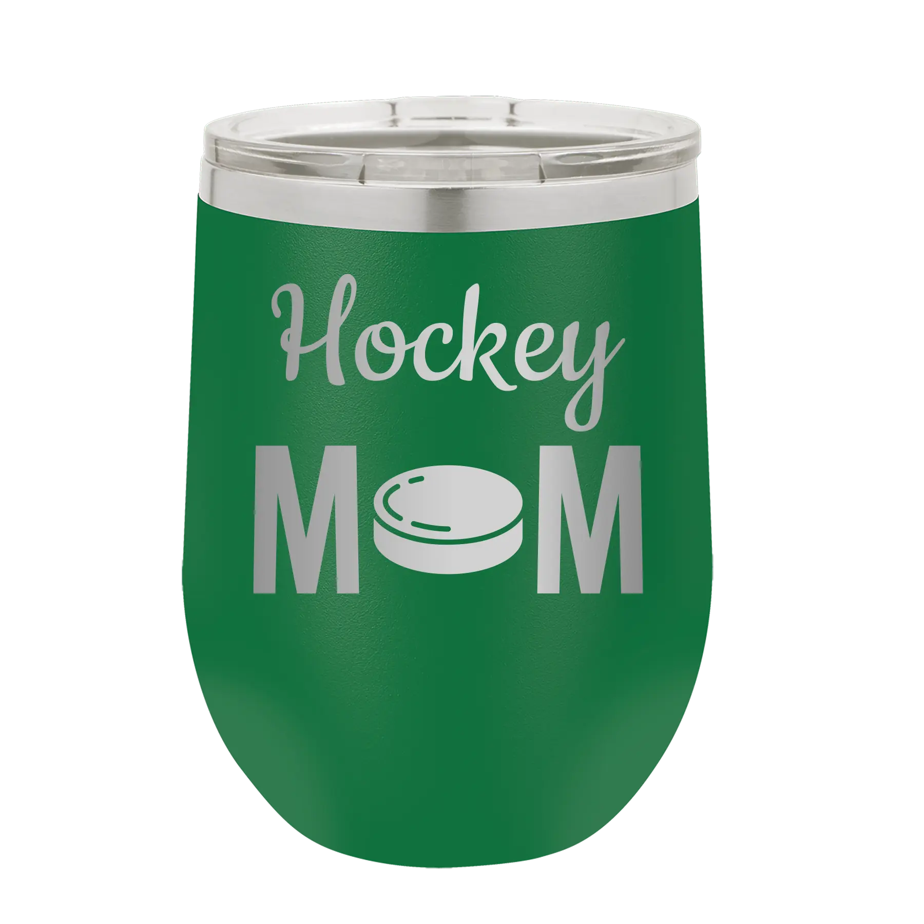 Mom Hockey2 Wine Cup | Green