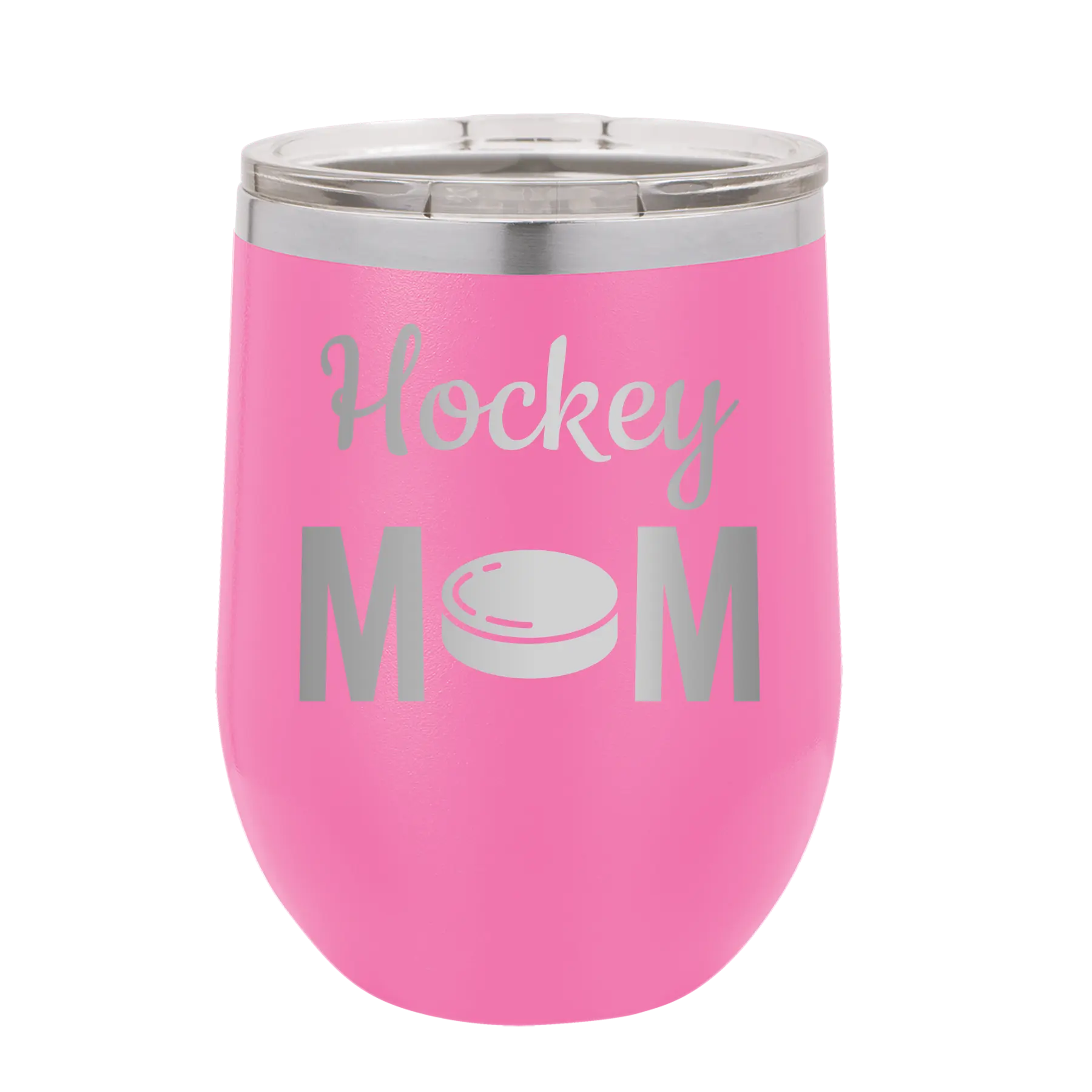 Mom Hockey2 Wine Cup | Pink