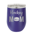 Mom Hockey2 Wine Cup | Purple