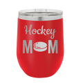 Mom Hockey2 Wine Cup | Red