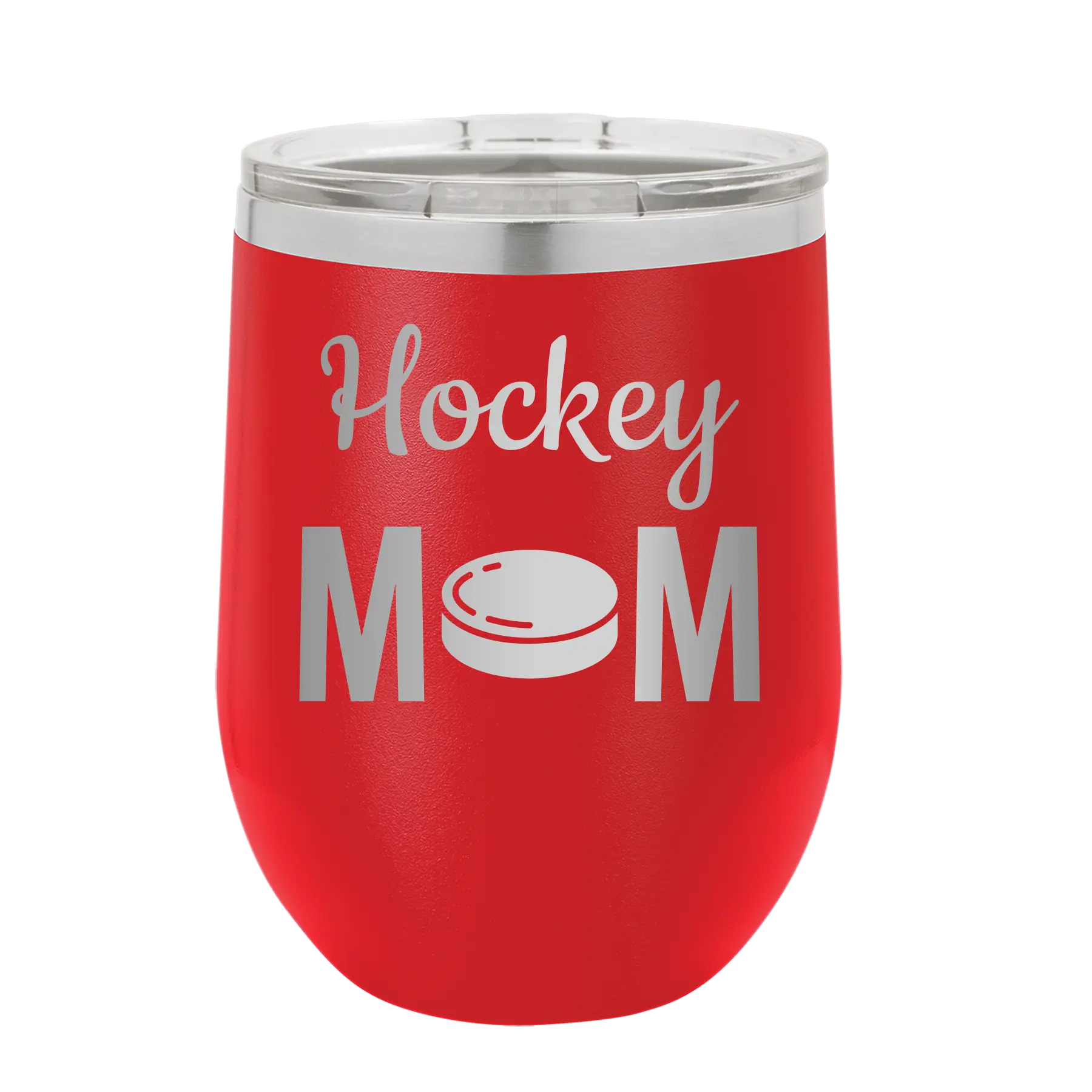 Mom Hockey2 Wine Cup | Red