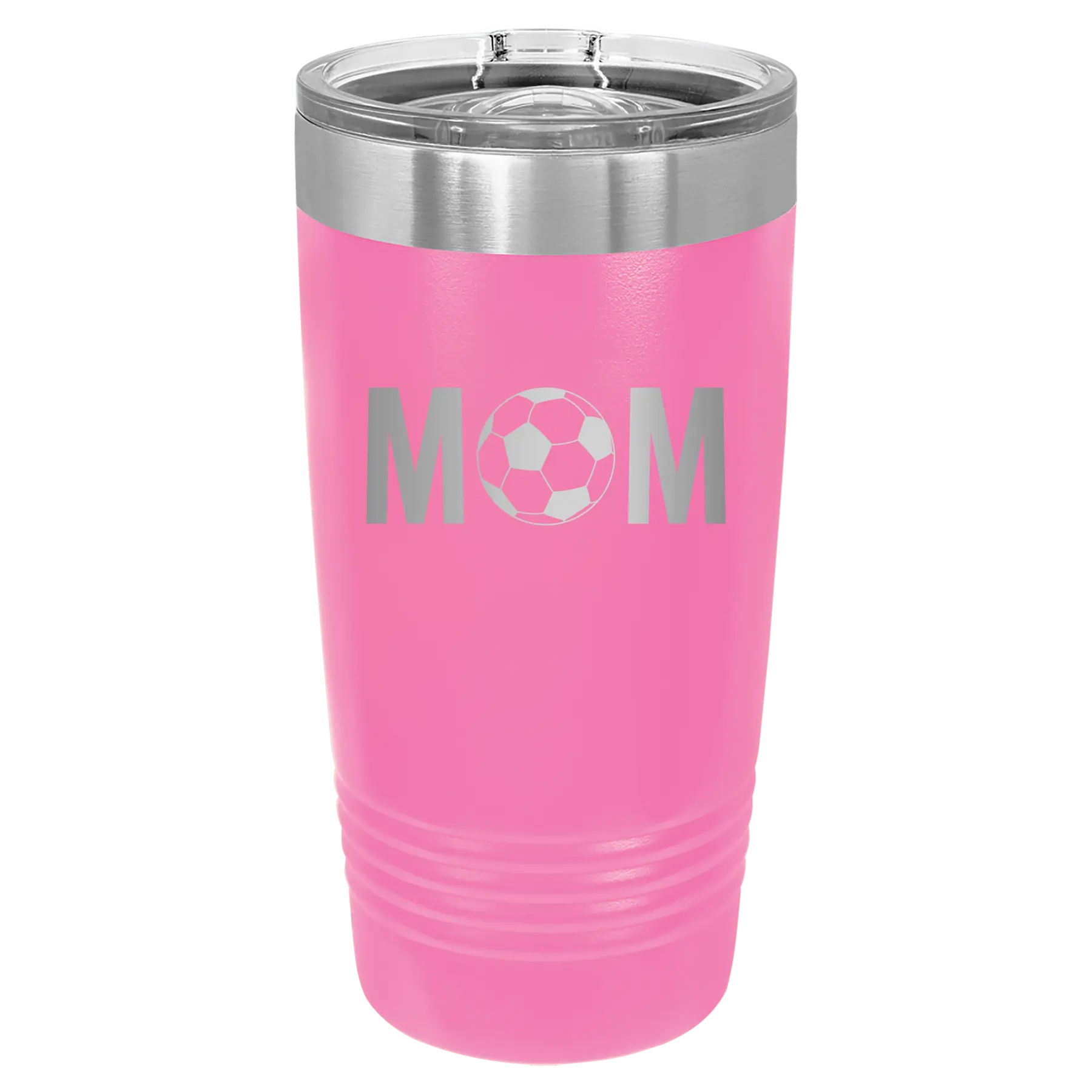 Mom Soccer 20 oz Tumbler | Pink