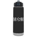 Mom Soccer 20 oz Water Bottle | Black