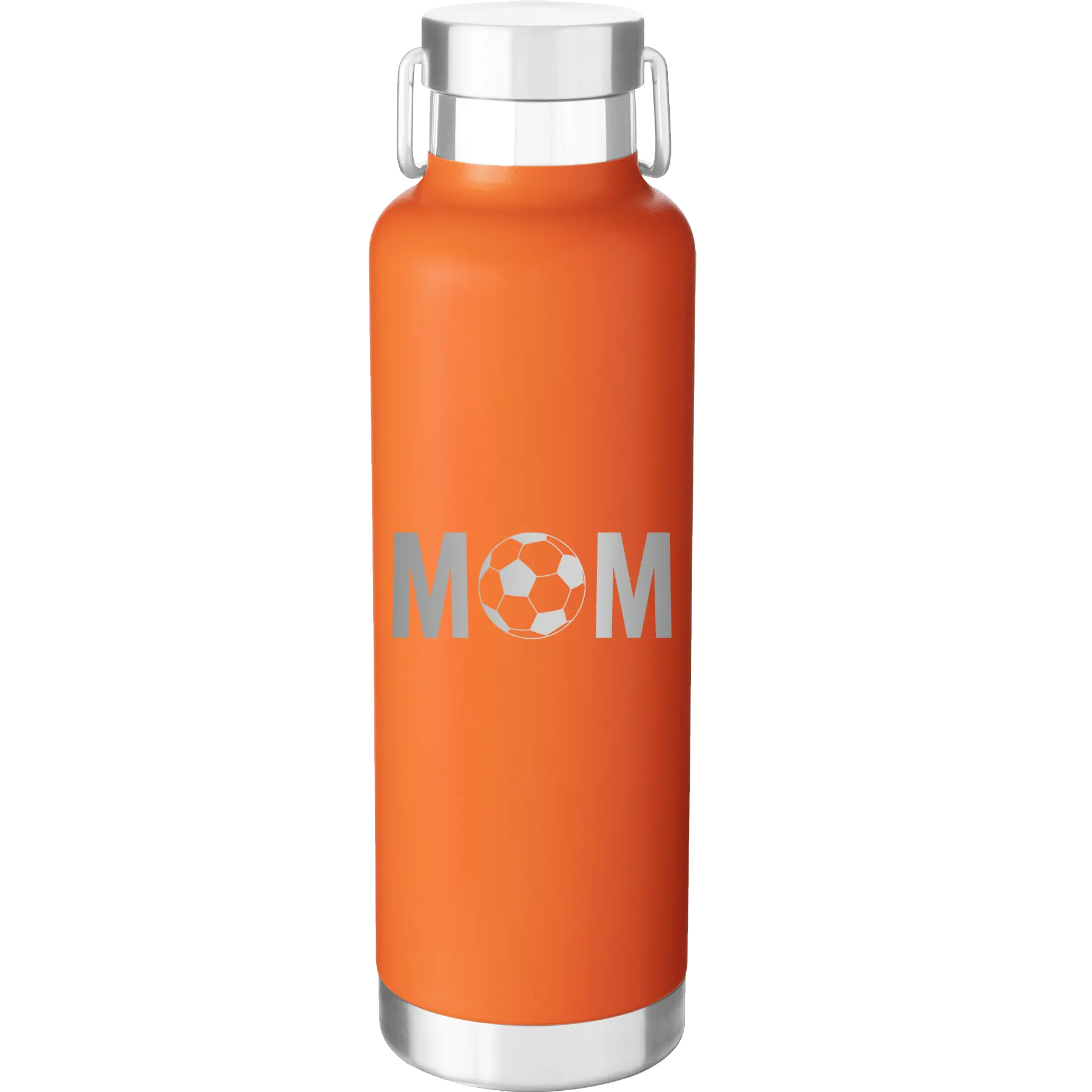 Mom Soccer 24 oz Water Bottle | Orange